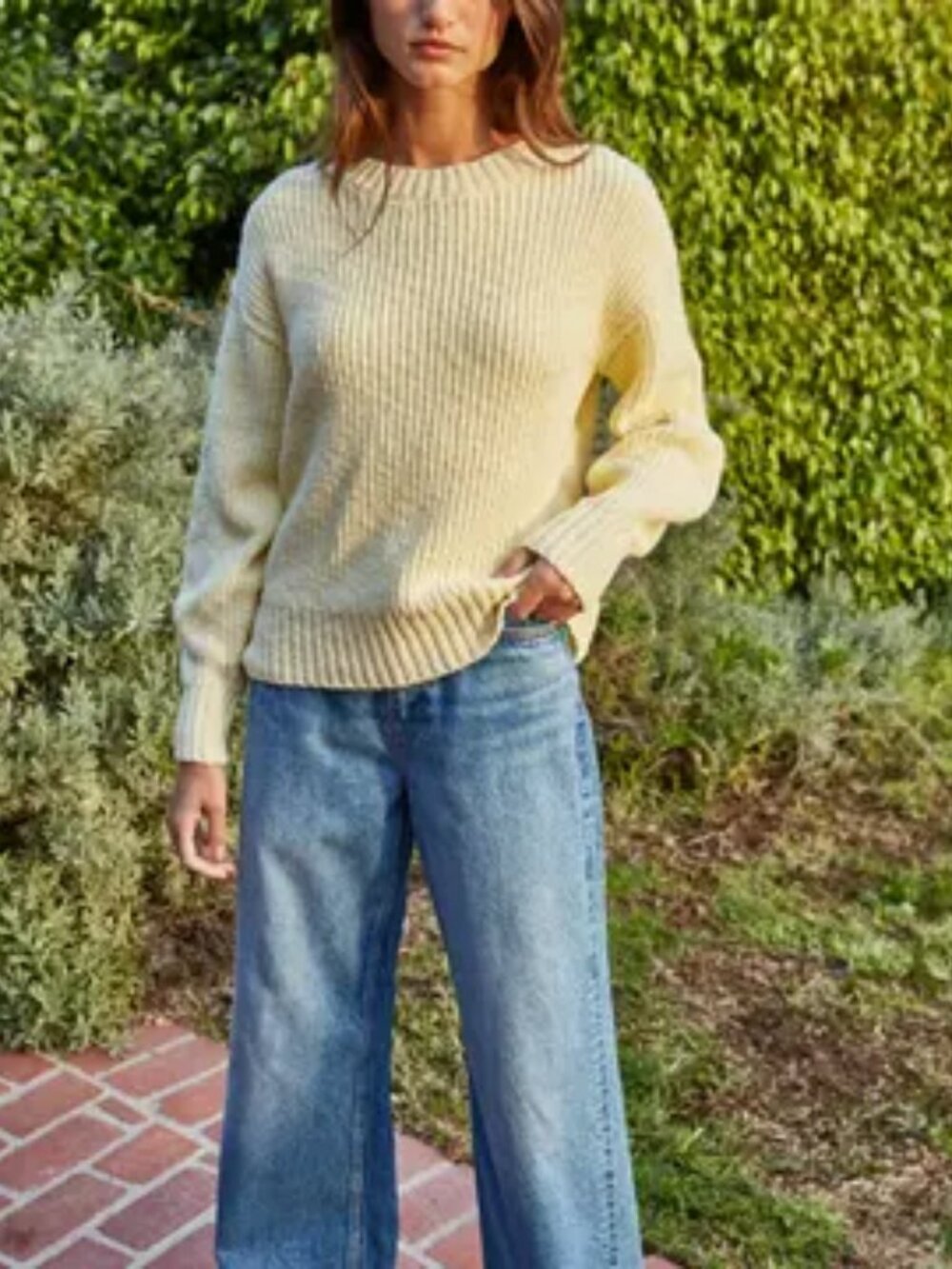 MDW Sale! Perfect Spring & Summer Knit Sweater 100% Cotton in Lemon Yellow NWT
